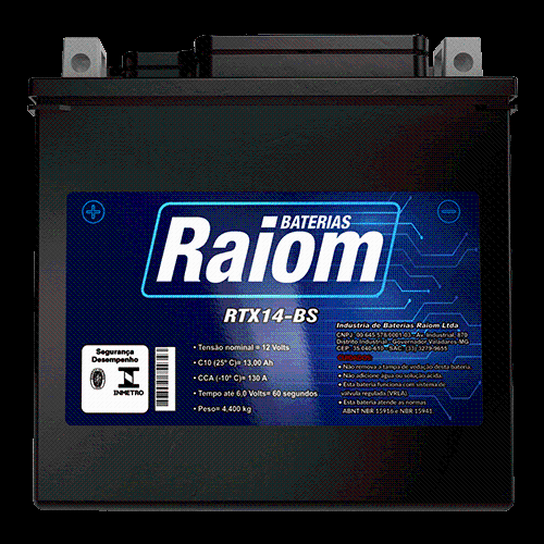 BATERIA TRX350 KAWASAKI 14BS (RAIOM)