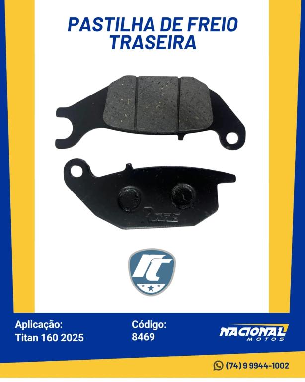 PASTILHA FREIO T TITAN 160 25