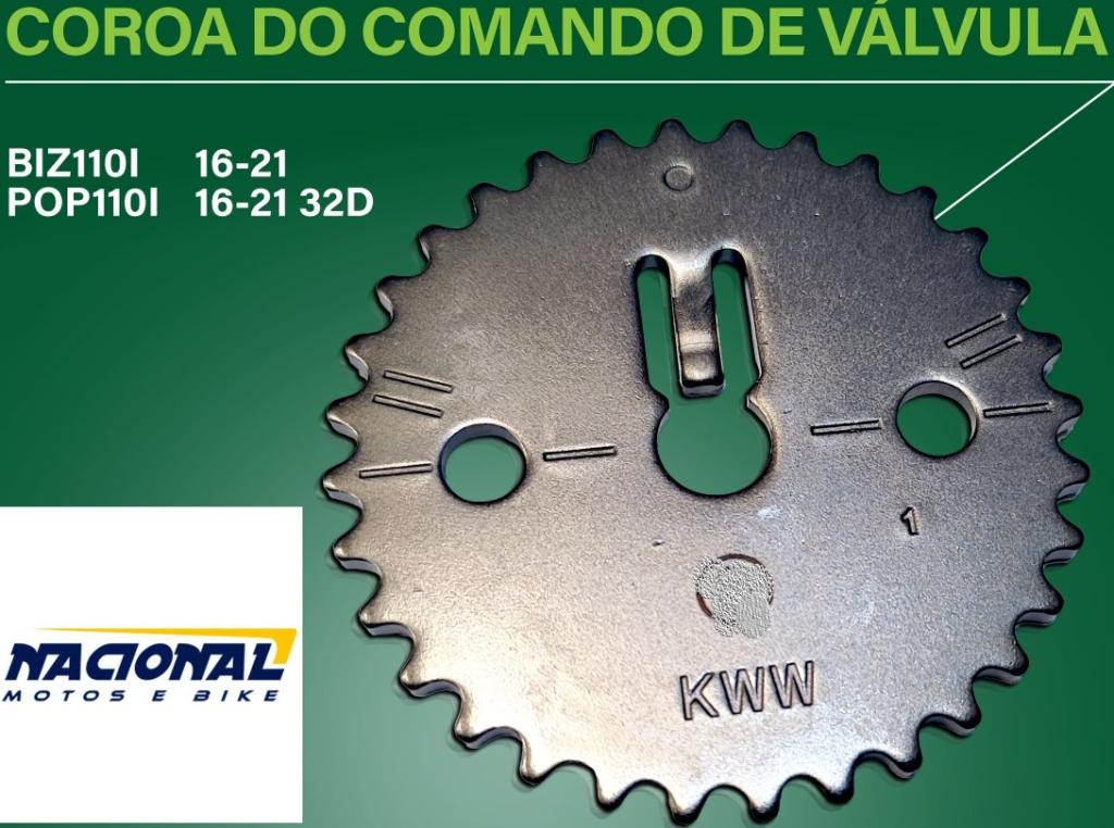COROA COMANDO POP 110/BIZ 110 32D (IMP)