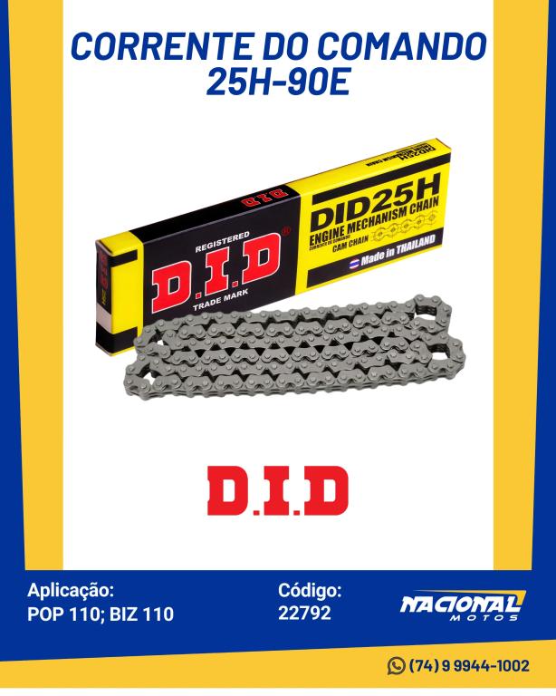 CORRENTE COM POP 110/BIZ 110 90E