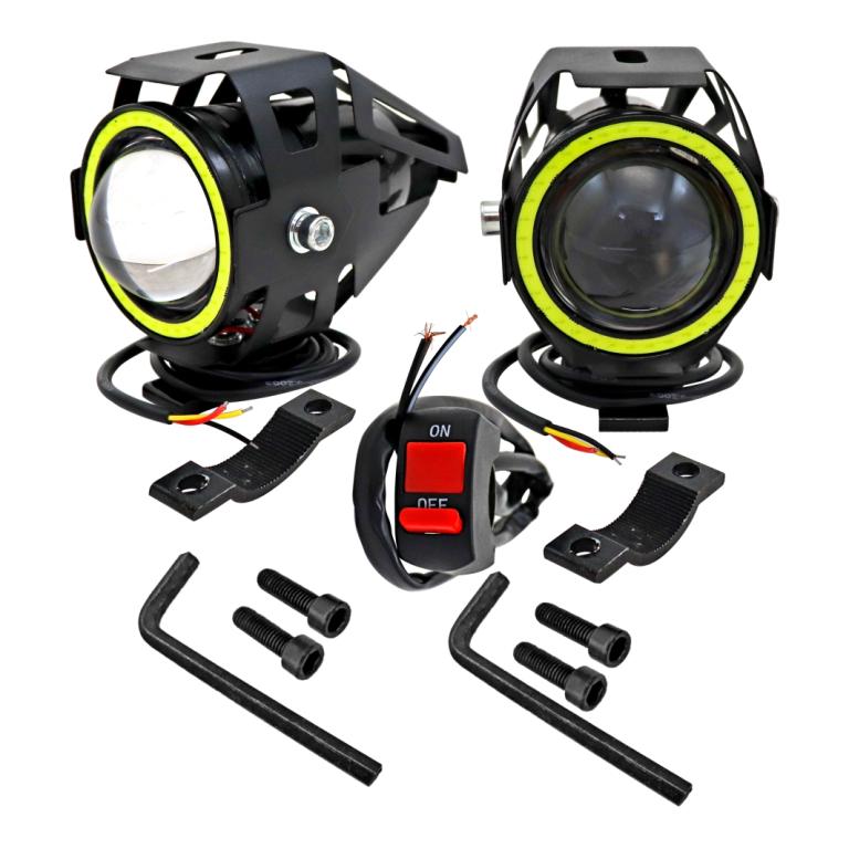 FAROL LED MILHA C/SUPORTE+BOTÃO (BHD)