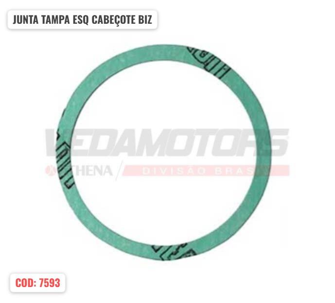 JUNTA TAMPA ESQ CABEÇOTE BIZ 100 (VEDAMOTORS