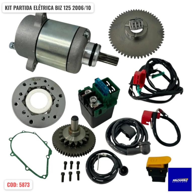 KIT PARTIDA ELÉTRICA BIZ 125 06/10 S/MA (RT)