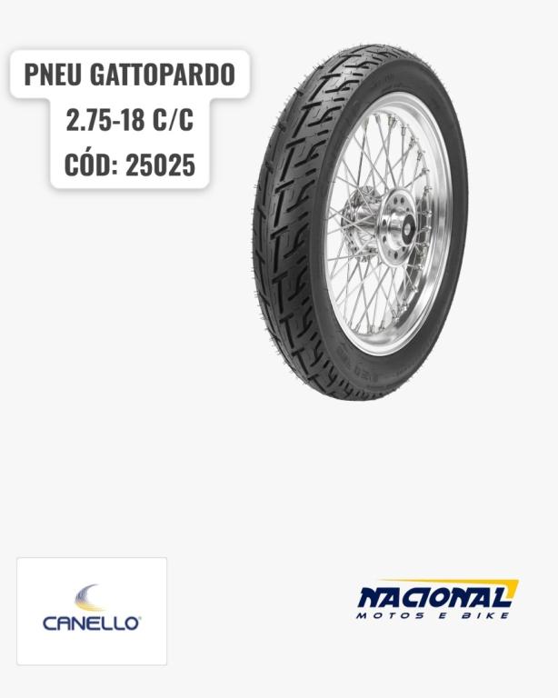 PNEU 18 D 2.75-18 GATTOPARDO C/CAMARA