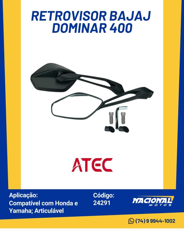 RETROVISOR BAJAJ DOMINAR 400 ART (ATEC)
