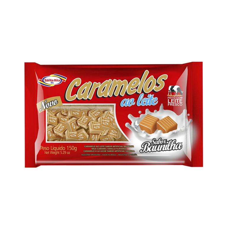 BALA CARAMELO BAUNILHA 588 GR -SANTA RITA
