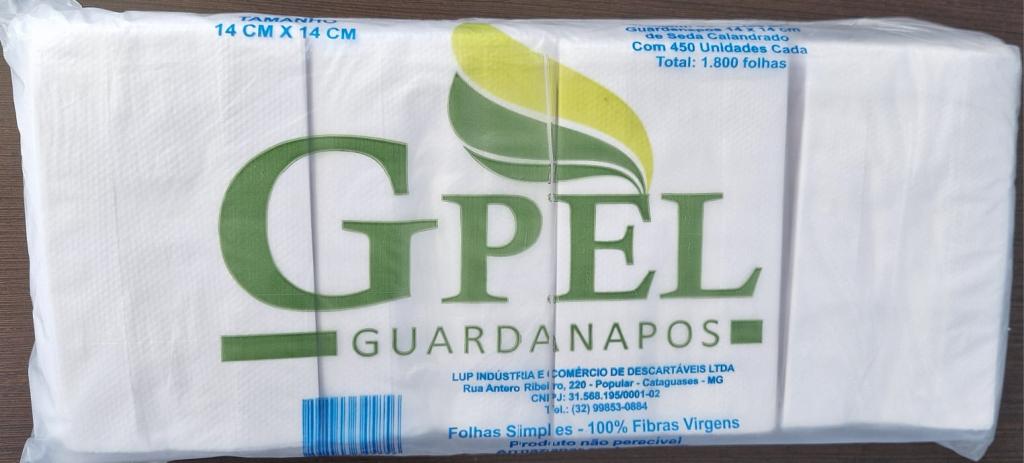 PAPEL GUARDANAPOS SEDA GPEL 14X14CM 1800 FOLHAS