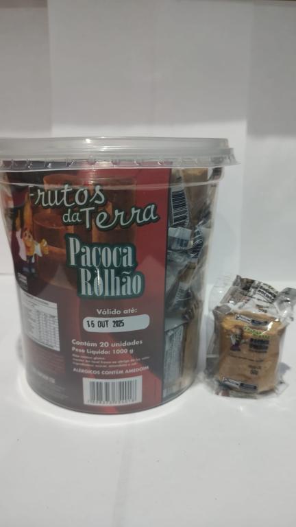 DOCE ROLHAO PAÇOCA 1X20X50G - FRUTOS DA TERRA