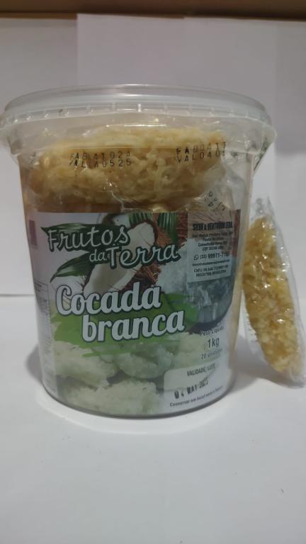 DOCE COCADA PINGADA BRANCA 1X20X50G - FRUTOS DA TERRA