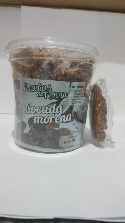 DOCE COCADA PINGADA MORENA 1X20X50G - FRUTOS DA TERRA