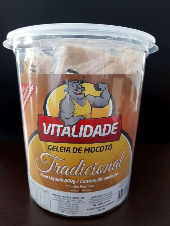 DOCE GELEIA MOCOTO BRANCA 1X20X40G - VITALIDADE
