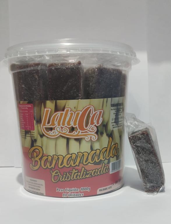 DOCE BANANA CRISTALIZADA 1X20X50G - LALUCA