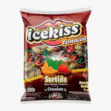 BALA DURA ICE KISS TENTAÇÃO SORTIDA MIX 500GR
