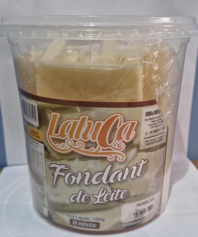 DOCE FONDANT DE LEITE 1X20X50G - LALUCA