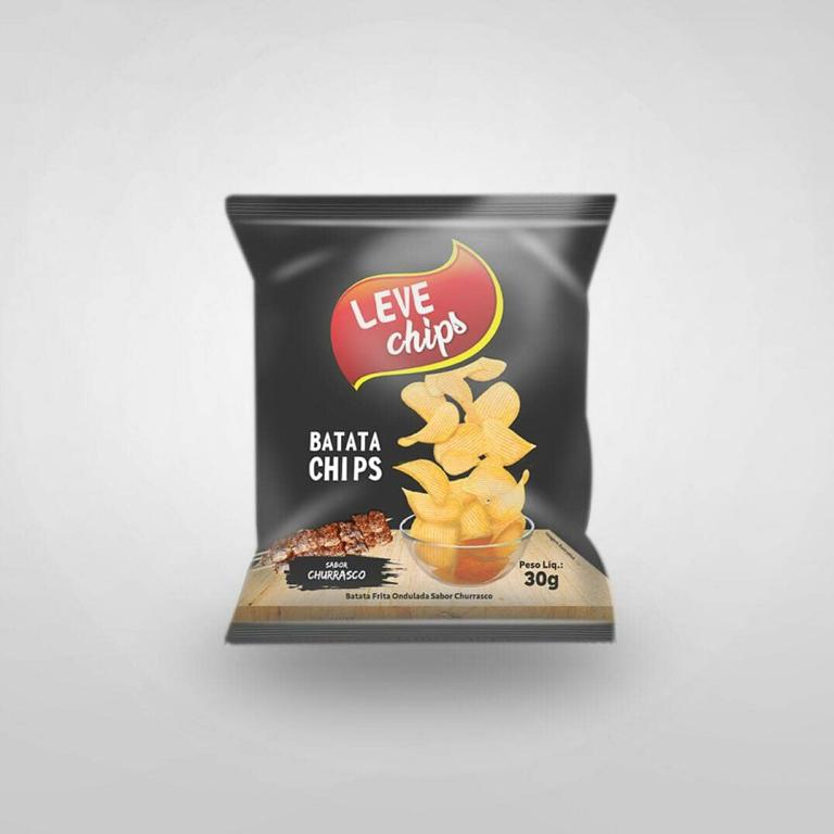 BATATA CHIPS CHURRASCO 1X24X30G - LEVE