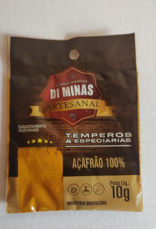 CONDIMENTO AÇAFRAO 1X15X10GR - DI MINAS