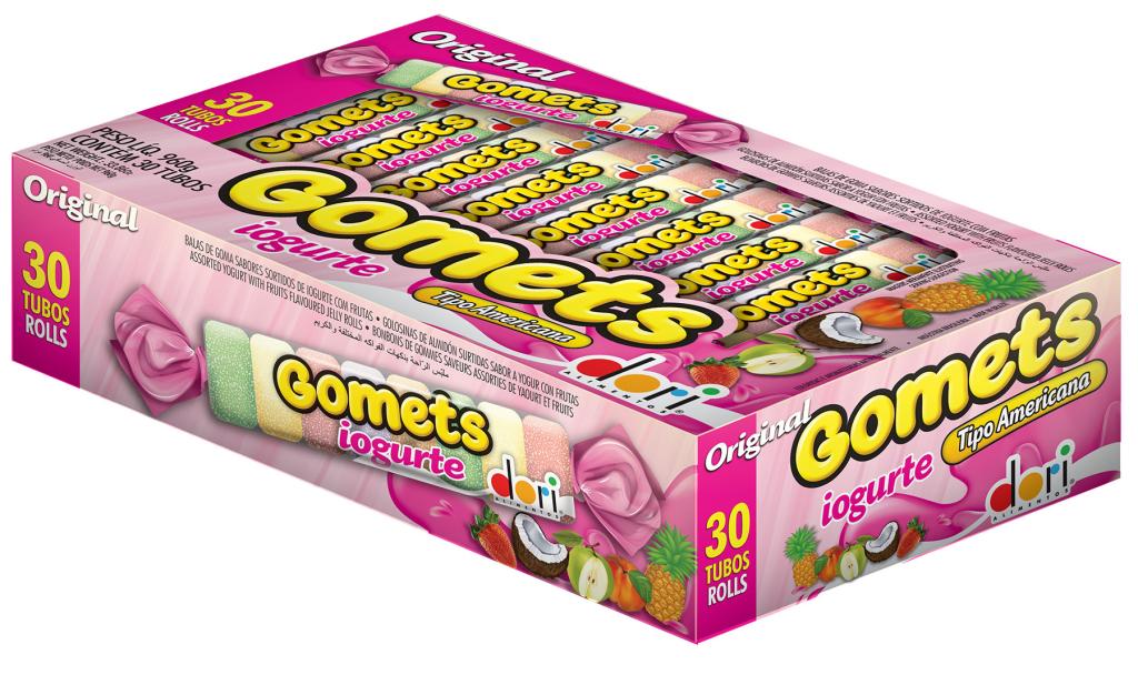 BALA GOMA TUBO YOGURT 1X30X32G - DORI