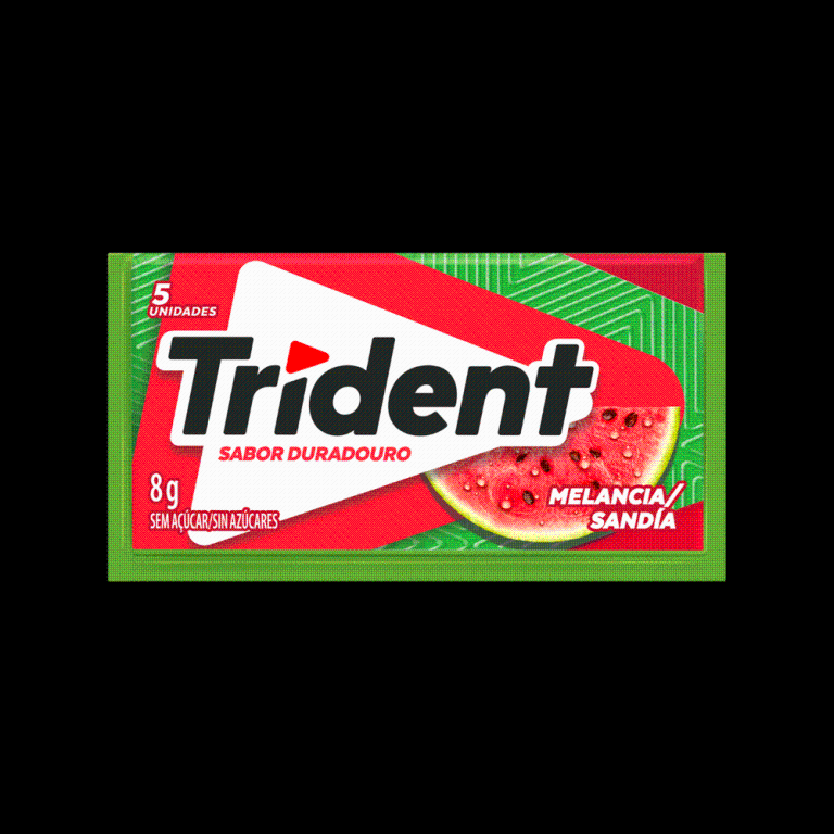 CHICLETE TRIDENT MELANCIA 1X21X8G