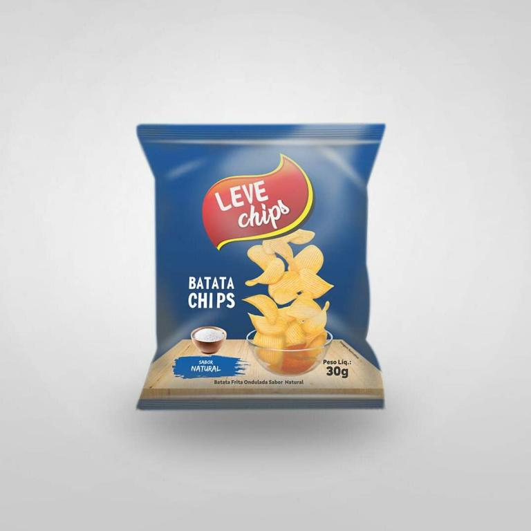 BATATA CHIPS NATURAL 1X24X30G - LEVE