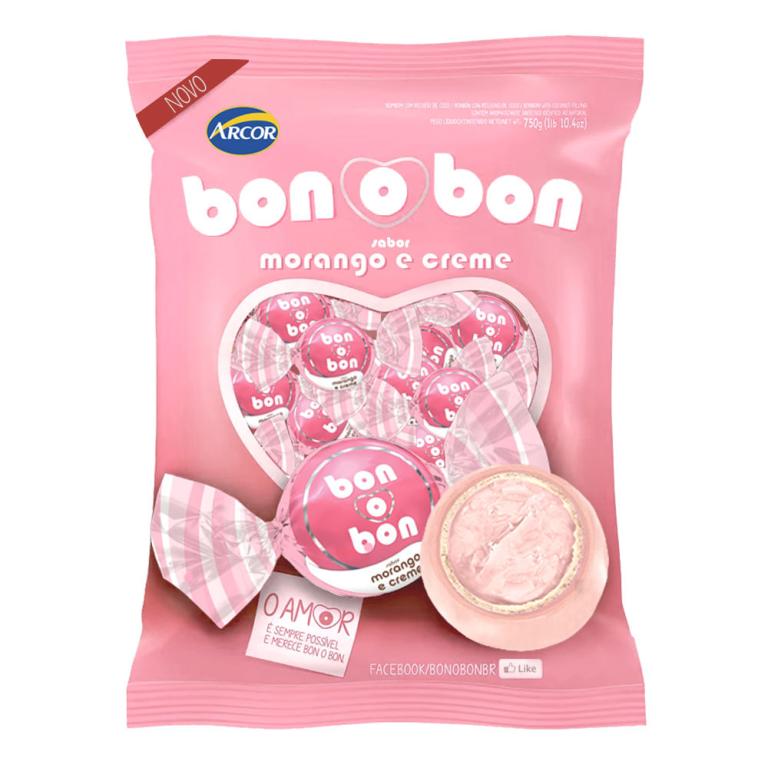 BOMBOM BONOBOM MORANGO - ARCOR 750G