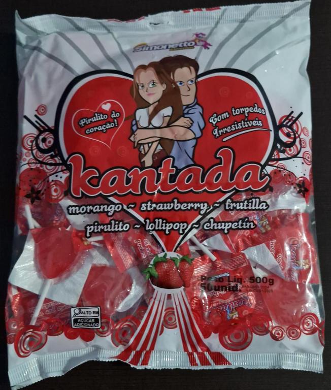 PIRULITO AMIGOS DO CORAÇAO MORANGO 500 GR - SIMONETTO