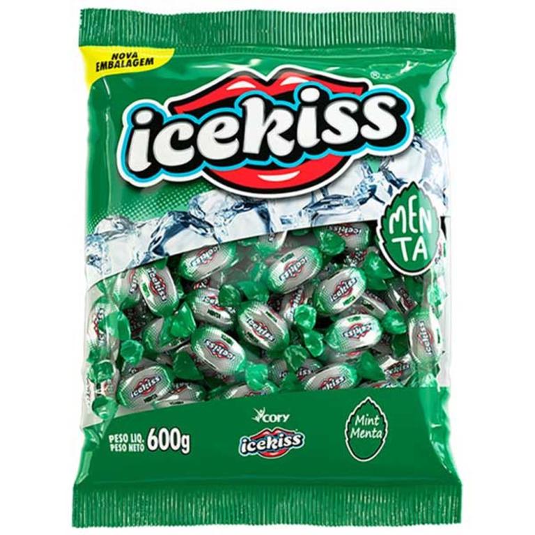 BALA DURA ICE KISS MENTA 500GR