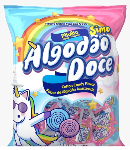 PIRULITO POP GUM ALGODAO DOCE 400GR - SIMONETTO
