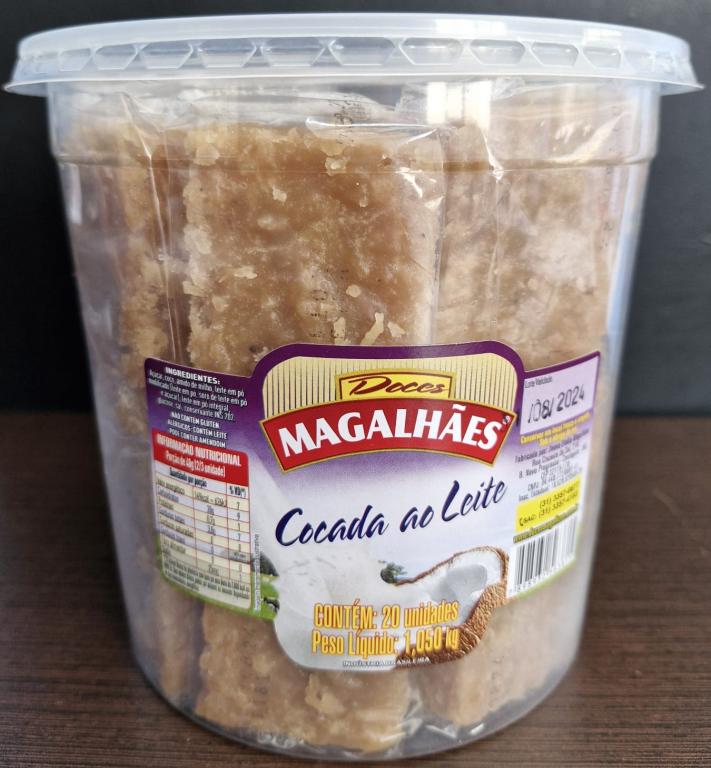 DOCE COCADA AO LEITE 1X20X52G - MAGALHAES