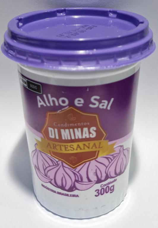 TEMPERO CASEIRO ALHO E SAL 1X24X300GR - DI MINAS