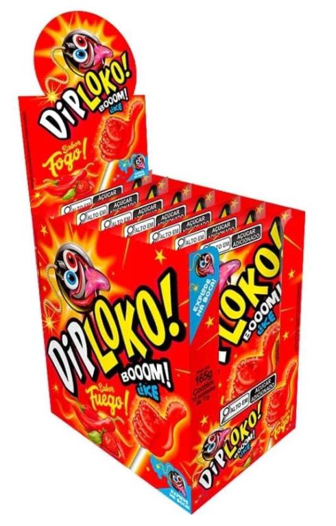 PIRULITO DIPLOKO BOOOM LIKE FOGO 1X15X11G