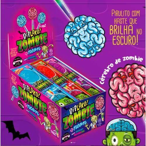 PIRULITO DIPLOKO NEON ZOMBIE 1X30X10G
