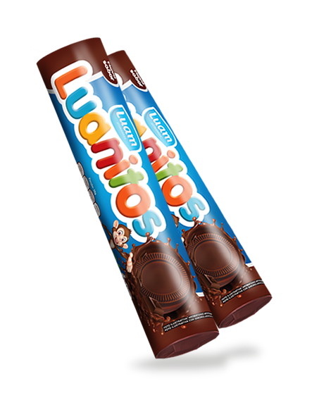 BISCOITO RECHEADO LUANITOS CHOCOLATE 1X30X110GR