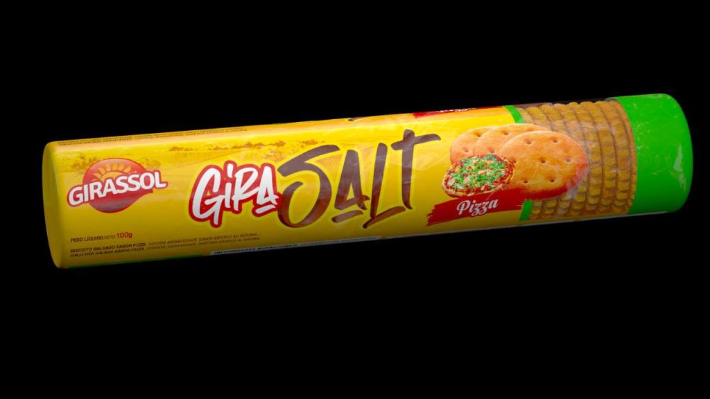 BISCOITO GIRASALT SALGADO PIZZA 1X30X100GR