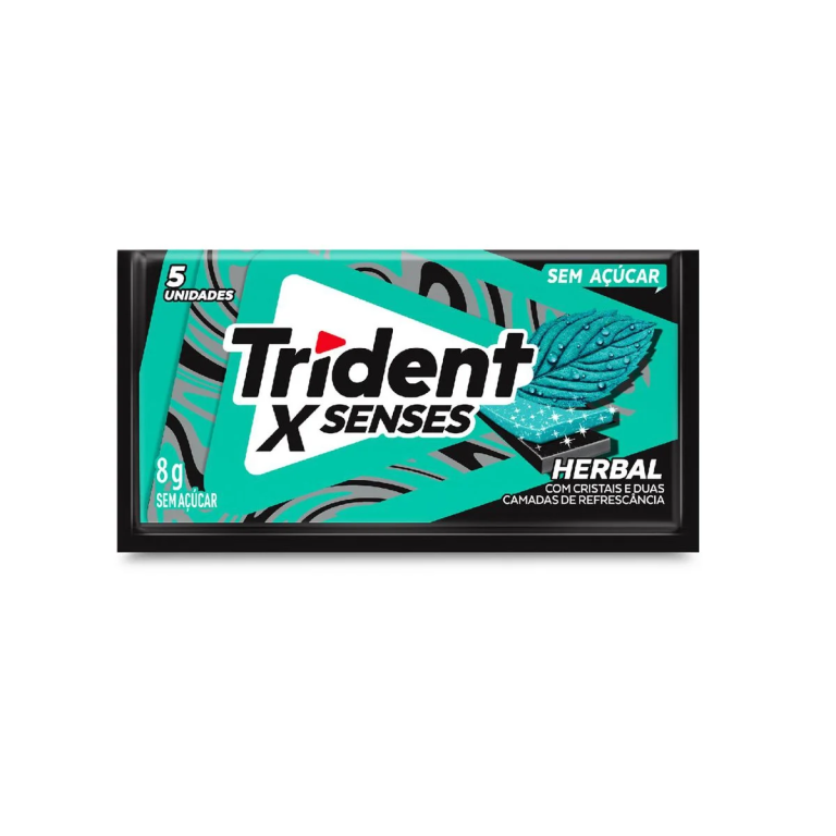 CHICLETE TRIDENT HERBAL FRESH 1X21X8G