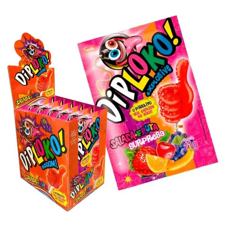 PIRULITO DIPLOKO BOOOM LIKE SALADA DE FRUTAS 1X15X11G
