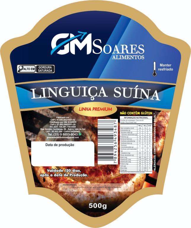 LINGUIÇA SUINA 500GR -GM SOARES