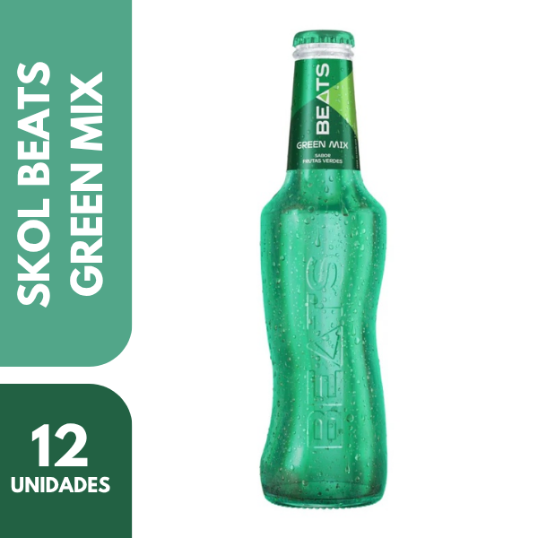 CERVEJA SKOL BEATS VERDE C/12 LONG