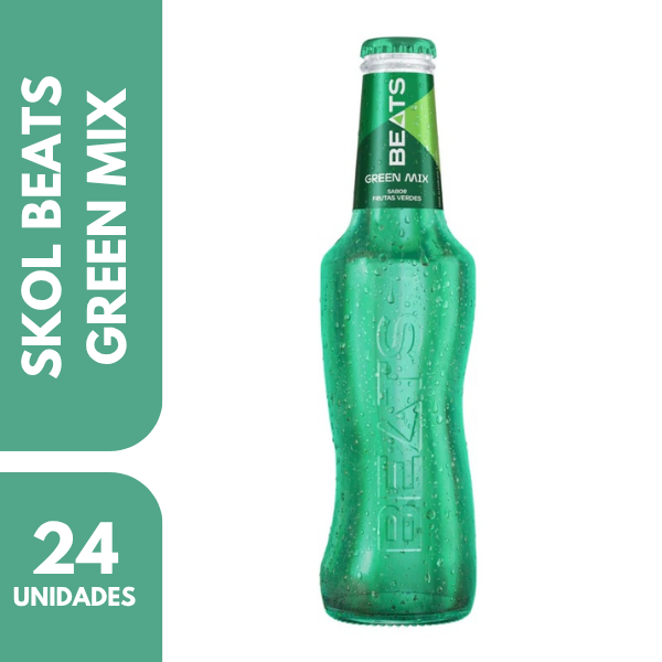 CERVEJA SKOL BEATS VERDE C/24 LONG