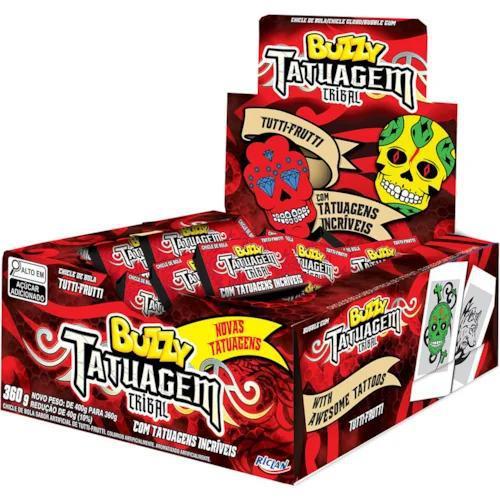 CHICLETE TATUAGEM TUTTI FRUTTI