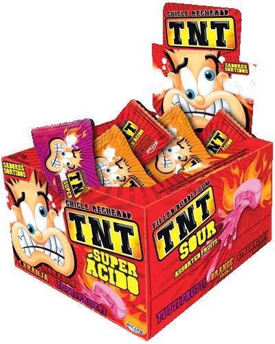CHICLETE TNT SUPER ACIDO SORTIDO