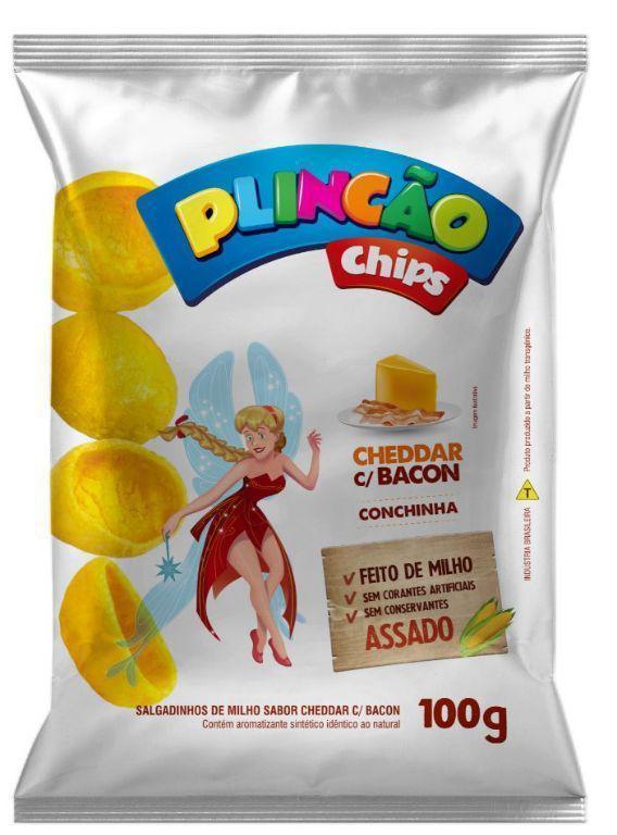 CHIPS PLINC BACON/CHEDAR 100GR