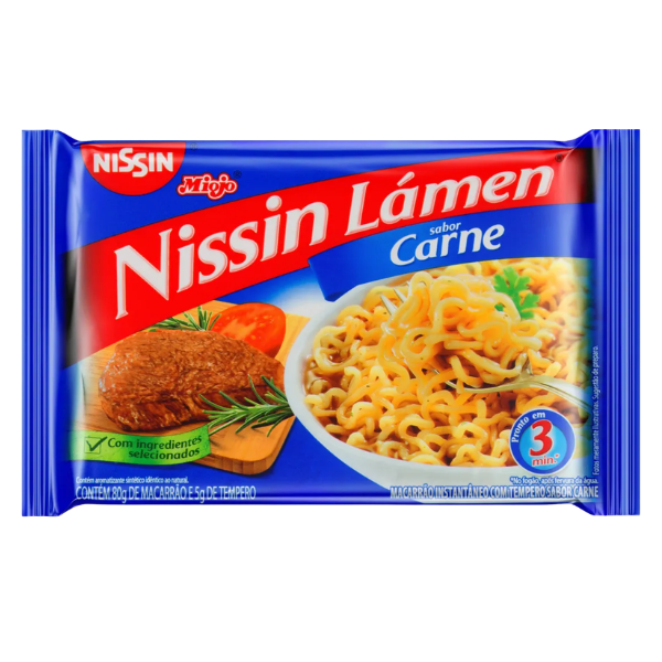 MACARRAO INST. NISSIN CARNE 85G