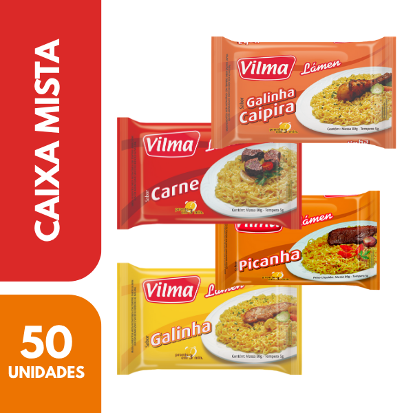 MACARRAO INST. VILMA CX MISTA 70GR