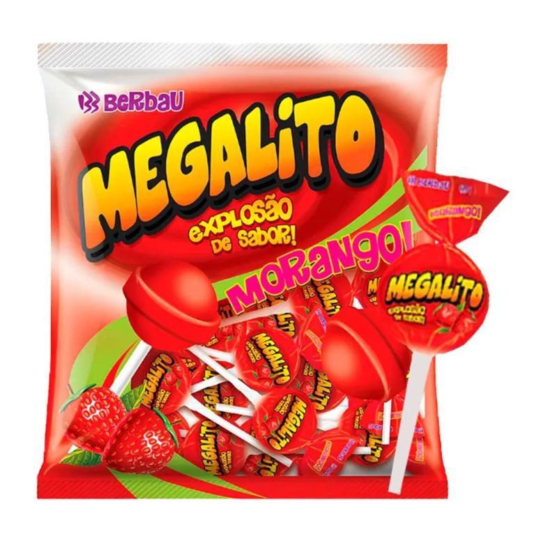 PIRULITO MEGALITO MORANGO BERBAU
