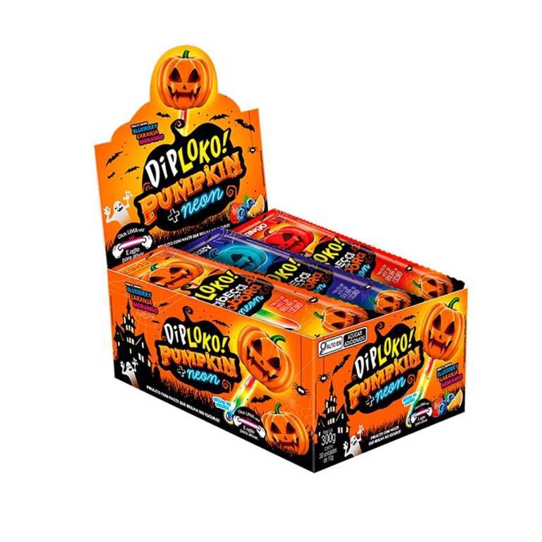 PIRULITO NEON CABEÇA ABOBORA