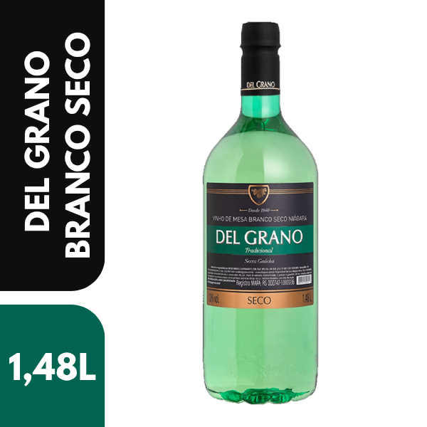 VINHO DEL GRANO BRANCO SECO 1,5L