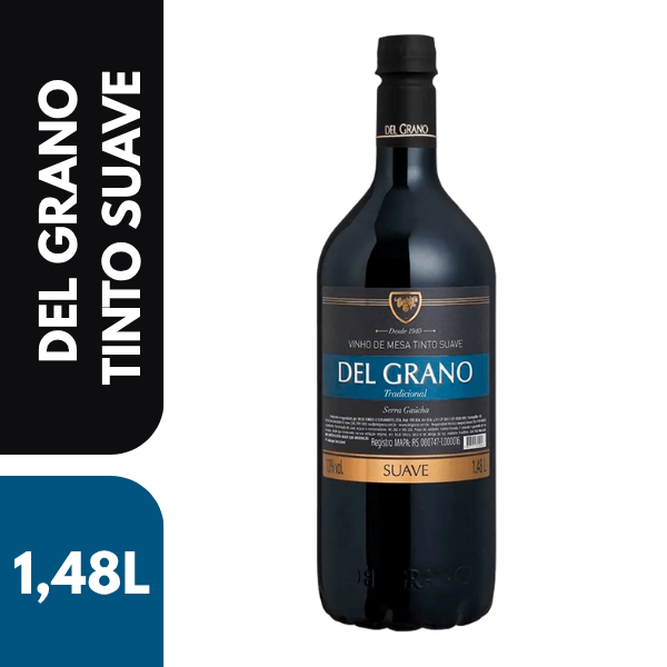 VINHO DEL GRANO SUAVE 1,5L