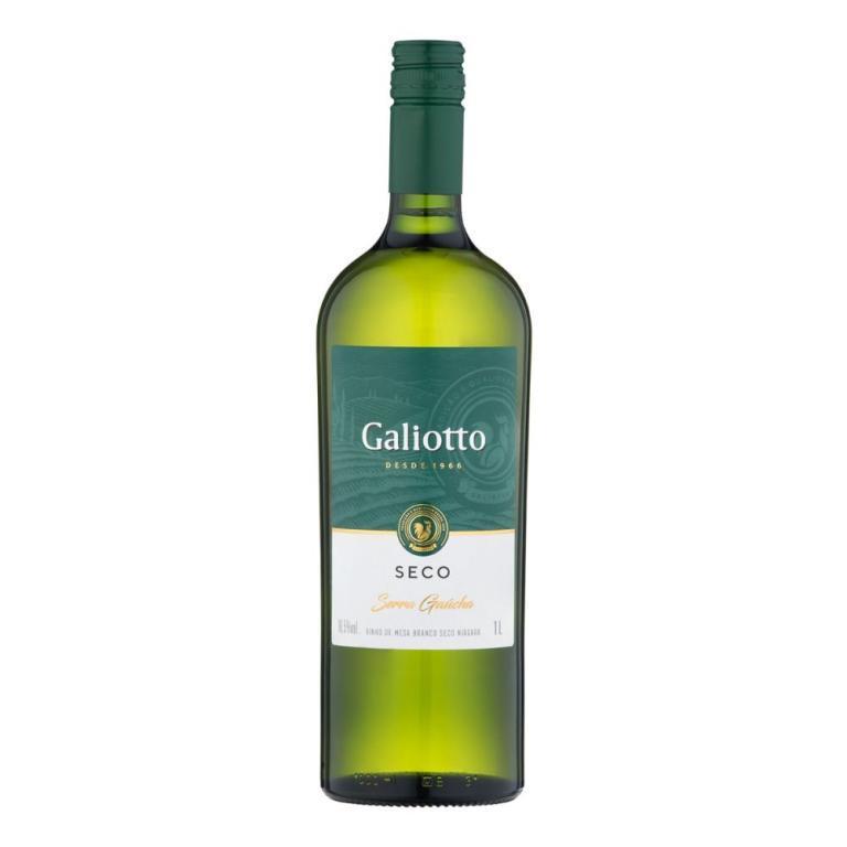 VINHO GALIOTTO SECO BRANCO 1L