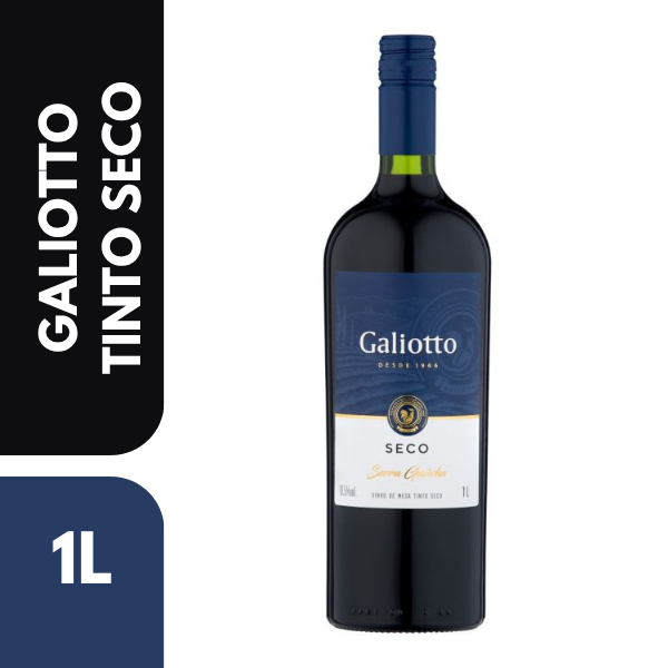 VINHO GALIOTTO SECO TINTO 1L