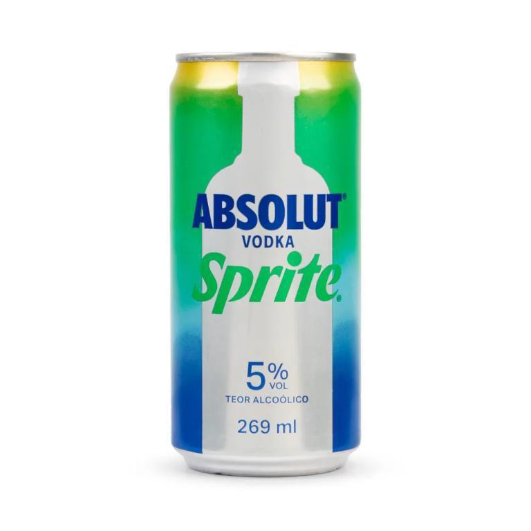 VODKA ABSOLUT SPRITE 296ML